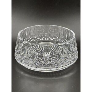 Ireland Made 8" WATERFORD Crystal Lismore Stunning Serving Salad Fruit Bowl Vtg